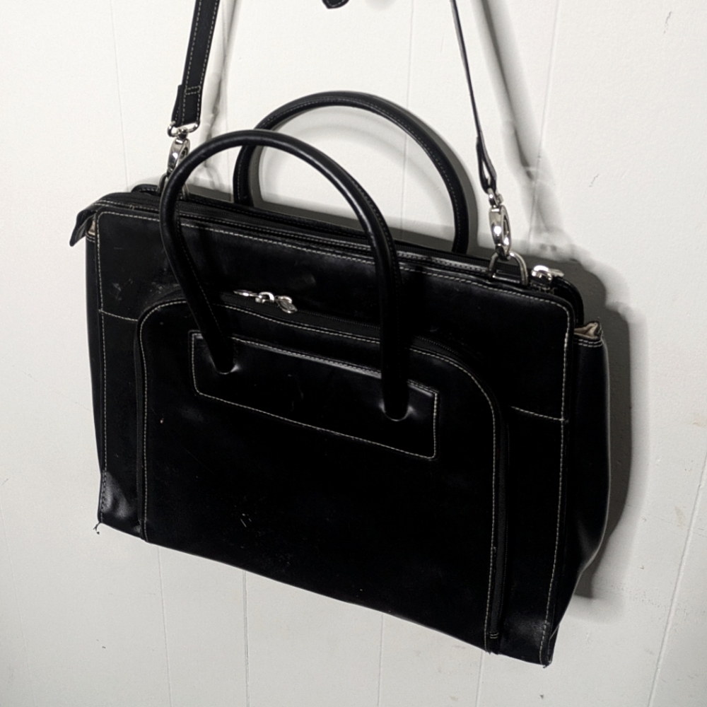 MCKlein Italian leather briefcase for Business lady